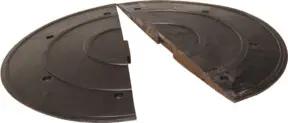 Moravia Fahrbahnschwelle SafeRide-50 Abschlusselement mit Nut schwarz 900 x 450 x 50 mm