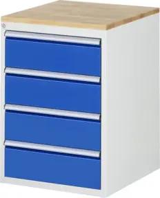 Rau Schubladenschrank Buche-Top und 4 x Schubl.-L 4x180mm