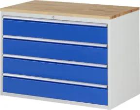 Rau Schubladenschrank Buche-Top und 4 x Schubl.-XXL 4x180mm