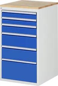 Rau Schubladenschrank Buche-Top und 6 x Schubl.-L 2x90 1x120 2x180 1x270mm