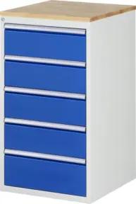 Rau Schubladenschrank Buche-Top und 5 x Schubl.-L 4x180 1x210mm