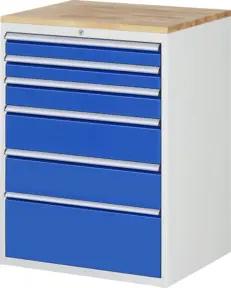 Rau Schubladenschrank Buche-Top und 6 x Schubl.-XL 2x90 1x120 2x180 1x270mm