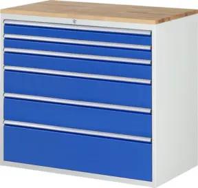 Rau Schubladenschrank Buche-Top und 6 x Schubl.-XXL 2x90 1x120 2x180 1x270mm