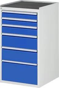 Rau Schubladenschrank m. Anti-Rutsch-Matte 6 Schubl.-L 2x90 1x120 2x180 1x270mm