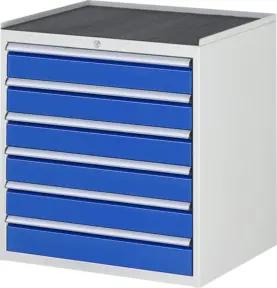 Rau Schubladenschrank m. Anti-Rutsch-Matte 6 Schubl.-XL 6x120mm
