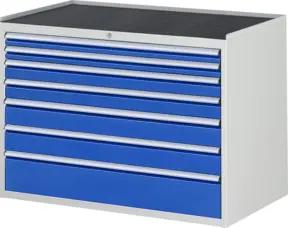 Rau Schubladenschrank m. Anti-Rutsch-Matte 7 Schubl.-XXL 2x60 2x90 2x120 1x180mm