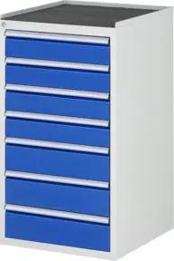 Rau Schubladenschrank m. Anti-Rutsch-Matte 7 Schubl.-L 4x120 3x150mm