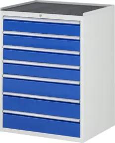 Rau Schubladenschrank m. Anti-Rutsch-Matte 7 Schubl.-XL 4x120 3x150mm