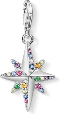 Thomas Sabo Anhänger - Farbiger Stern silber - 1817-342-7