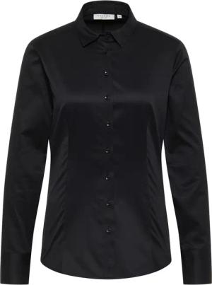 Cover Shirt Bluse in schwarz unifarben