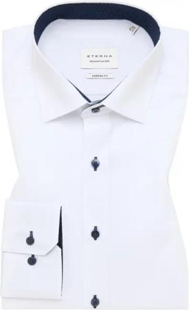 MODERN FIT Hemd in weiß unifarben