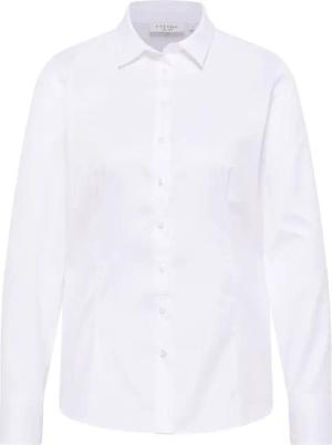 Cover Shirt Bluse in weiß unifarben
