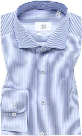 MODERN FIT Hemd in himmelblau gestreift