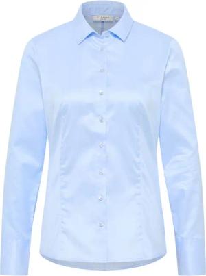Cover Shirt Bluse in hellblau unifarben