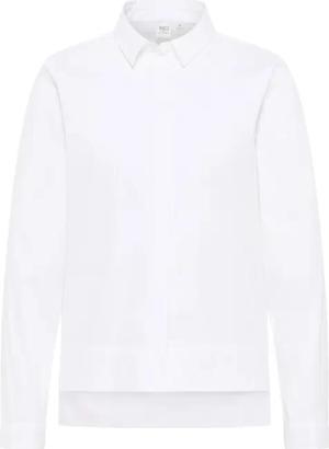 Signature Shirt Bluse in weiß unifarben