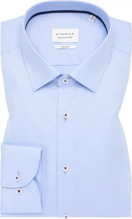 SLIM FIT Hemd in hellblau strukturiert