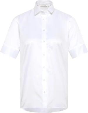 Cover Shirt Bluse in weiß unifarben