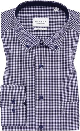MODERN FIT Hemd in navy kariert