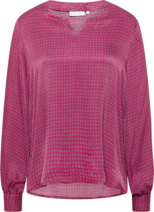 Schlupfbluse in pink bedruckt
