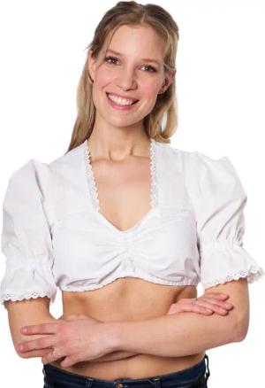 Klassische Spitzenbluse mit Schnürung