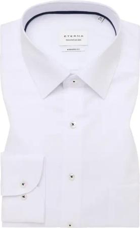 MODERN FIT Hemd in weiß strukturiert