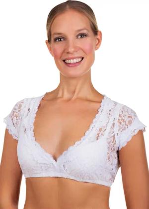 Dirndlbluse Leonie weiß