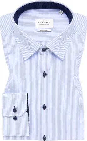 MODERN FIT Hemd in hellblau gestreift