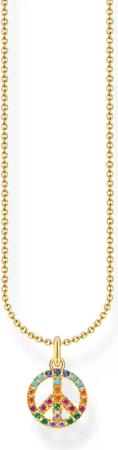 Thomas Sabo Halskette - Peace - KE2175-488-7-L45V