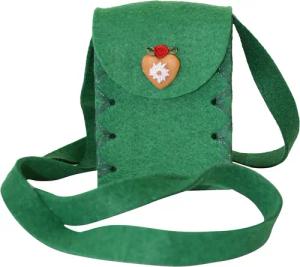 Mini Dirndltasche Filz grün Herz