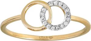 Stardiamant Ring - Brillant Gelbgold - D6447/G