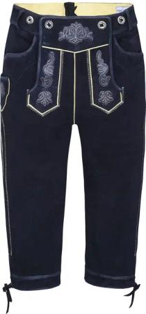 Ziegenvelour Wildbock Trachtenlederhose schwarz