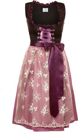 Midi Dirndl lila Alpentraum