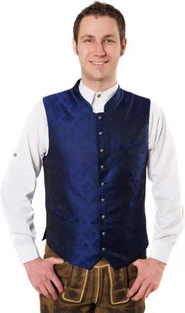 Trachten Weste Konstantin royalblau