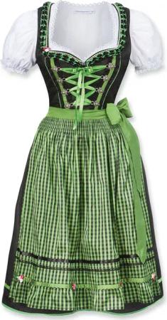 Midi Dirndl Geo apfel