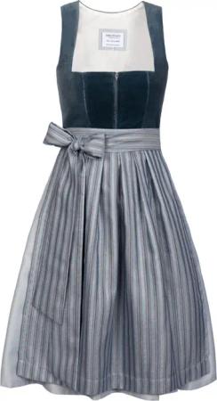 Midi Dirndl Veronika Samt Petrol