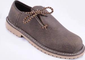Schuhe dunkelbraun Rochenlederoptik