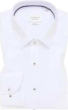 SLIM FIT Hemd in weiß strukturiert