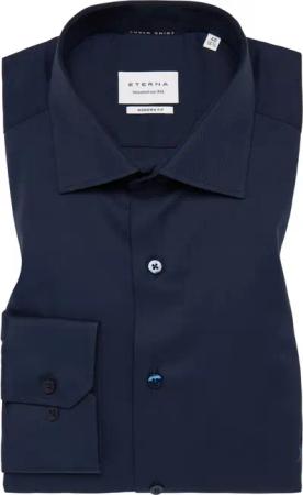 MODERN FIT Cover Shirt in navy unifarben