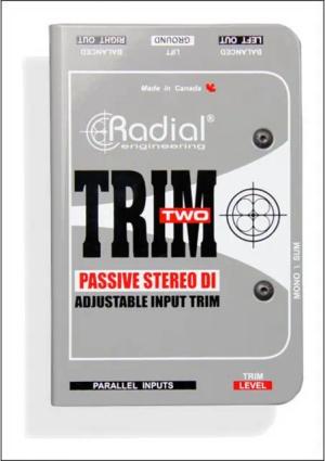 Radial Audio-Wandler, (Trim-Two, Studio Hardware, DI-Boxen), Trim-Two - DI Box