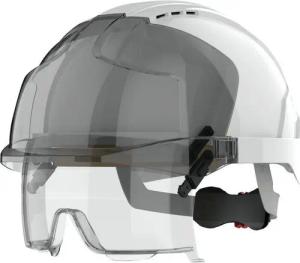 JSP Schutzhelm, EVO VISTAlens mit Überbrille weiß