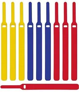 10 LABEL THE CABLE Klettkabelbinder BASIC STRAPS farbsortiert