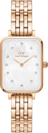 Daniel Wellington DW Uhr Quadro Lumine 5-Link Melrose 20x26mm Rose Gold
