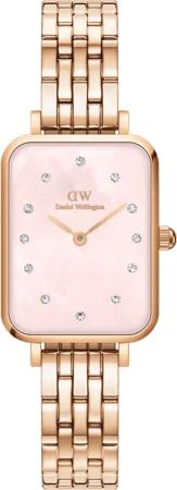 Daniel Wellington DW Uhr Quadro Lumine 5-Link Melrose 20x26mm Rose Gold