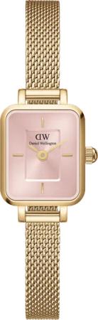 Daniel Wellington DW Uhr Quadro Mini Evergold Blush 15.4x18.2mm Gold