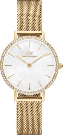 Daniel Wellington DW Uhr Petite Lumine Bezel Evergold MOP 28mm Gold
