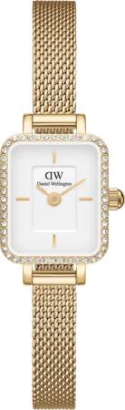 Daniel Wellington DW Uhr Quadro Mini Lumine Bezel Gold 15.4x18.2mm