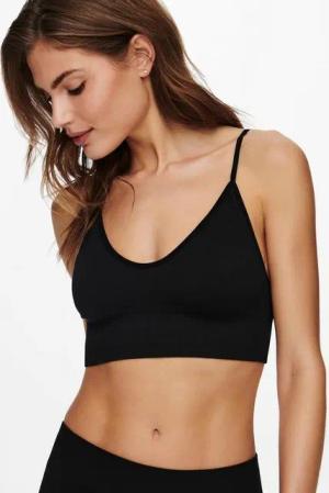 ONLY Bustier ONLVICKY RIB SEAMLESS V-NECK TOP NOOS