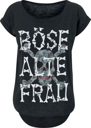 Sprüche T-Shirt - Böse alte Frau - XS bis 5XL - für Damen - Größe L - schwarz