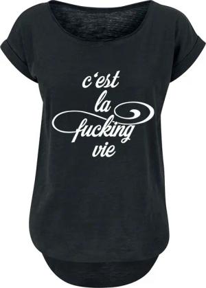 Sprüche T-Shirt - C'est La Fucking Vie - XS bis 4XL - für Damen - Größe 4XL - schwarz