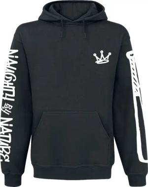 Naughty by Nature Kapuzenpullover - Graffiti Logo - S bis L - für Männer - Größe L - schwarz - Lizenziertes Merchandise!
